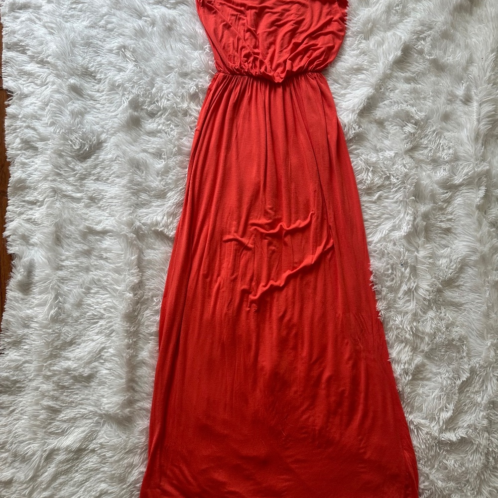 Orange summer dress